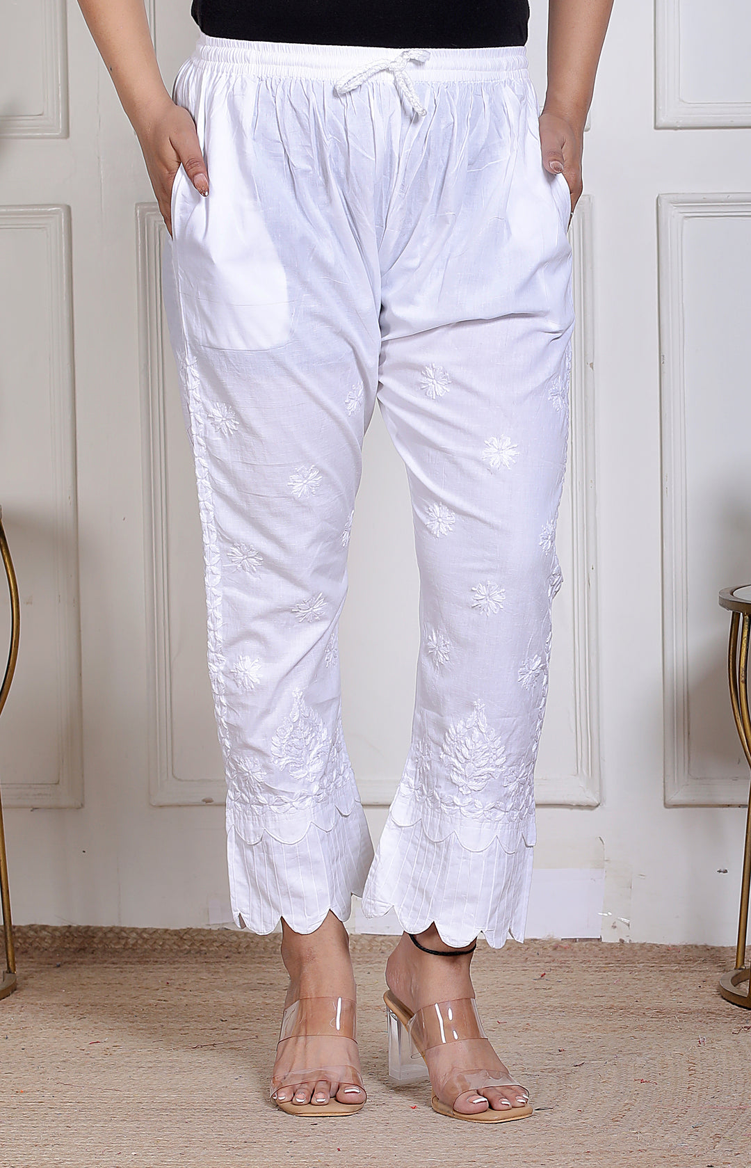 Alicia Rayon Chikankari Long Kurti