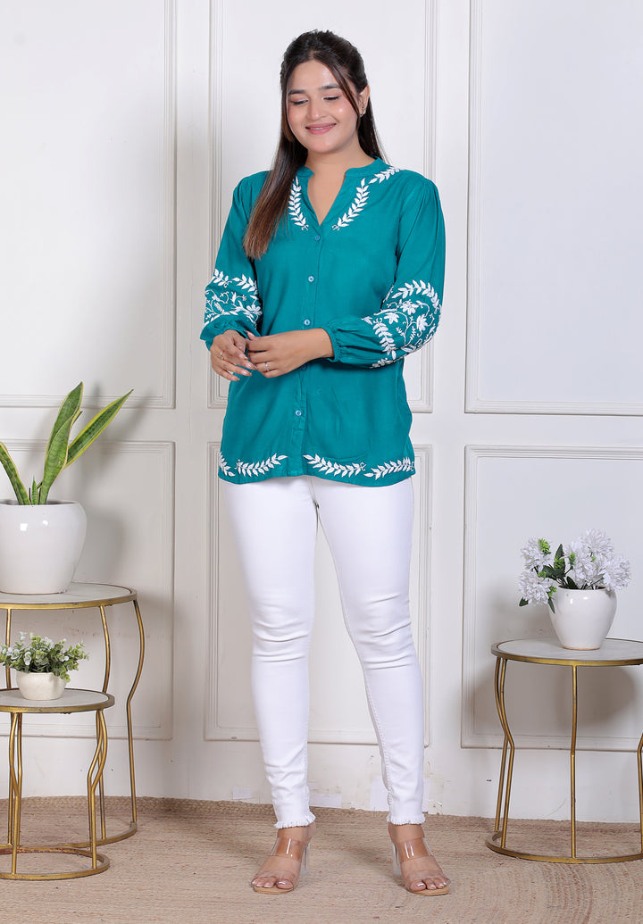 Martina Rayon Short Top