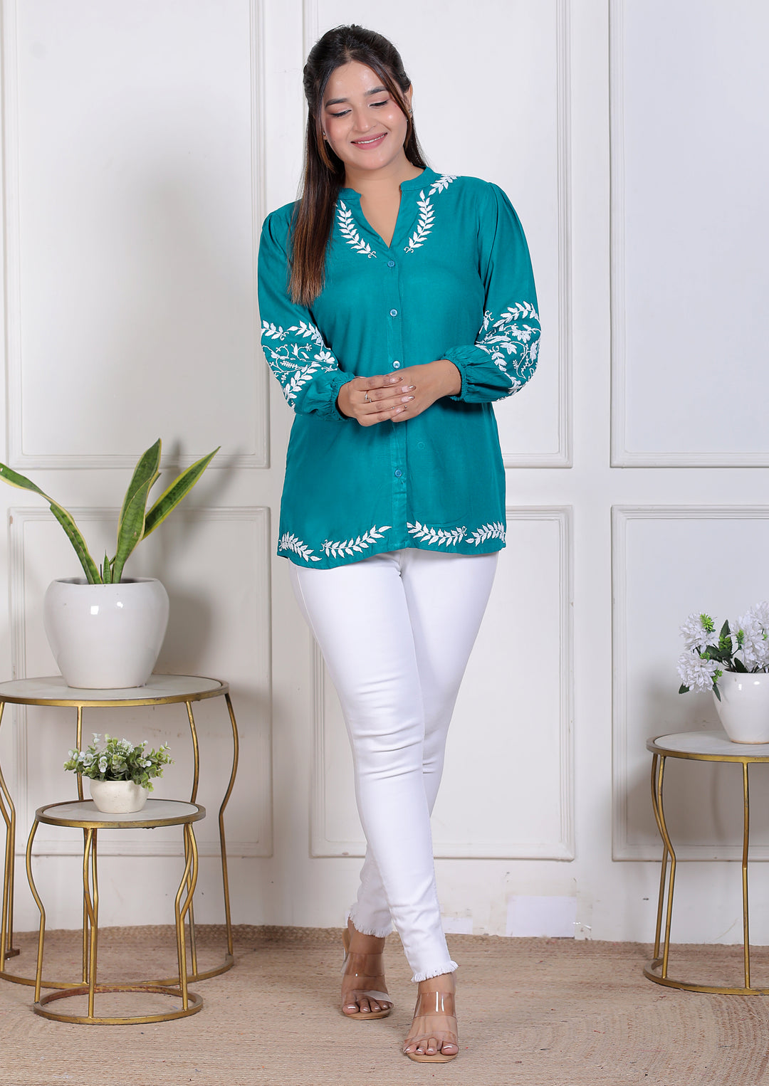 Martina Rayon Short Top