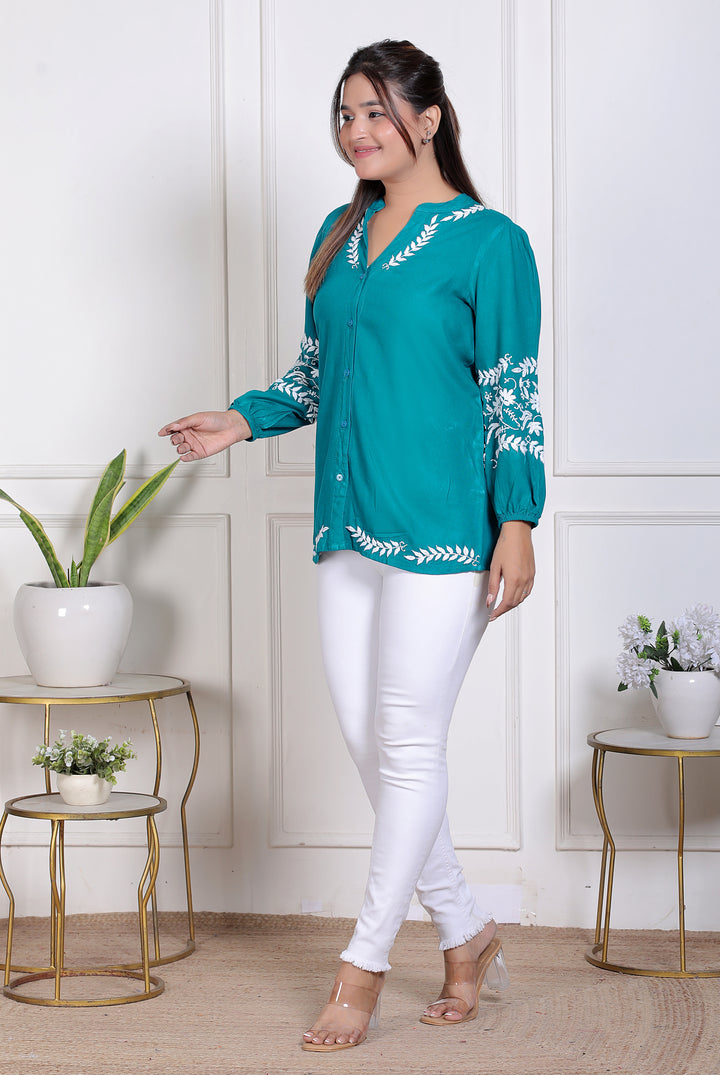 Martina Rayon Short Top