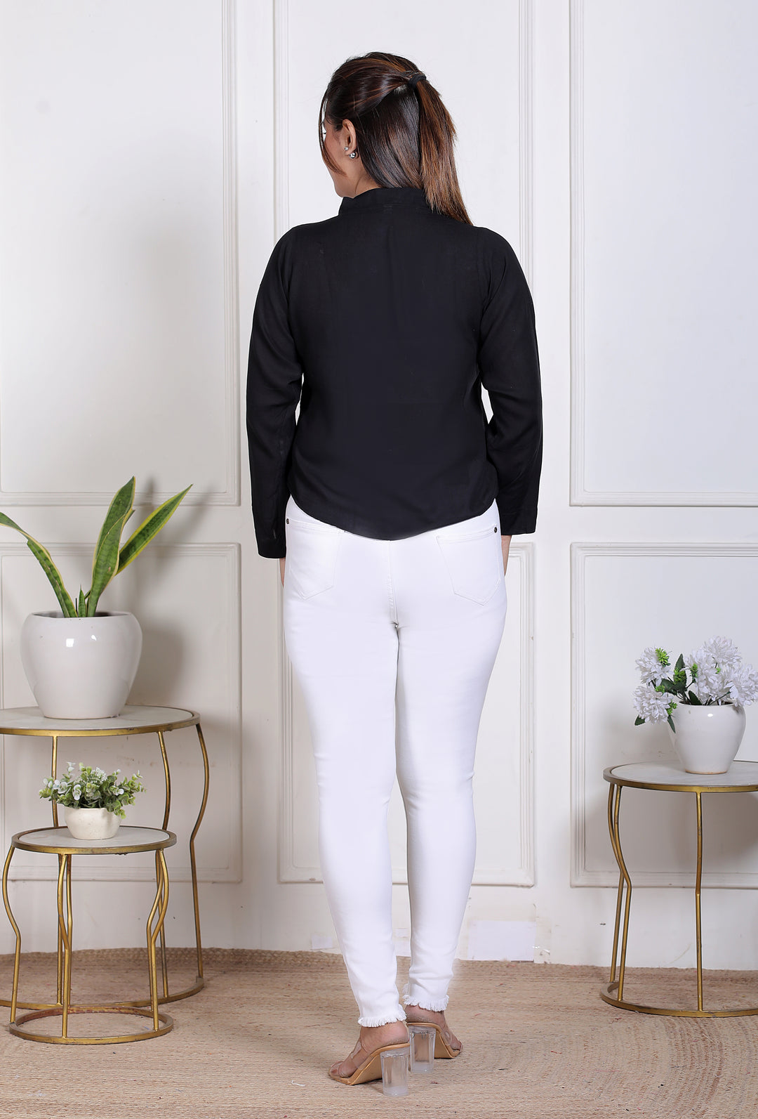 Cotton Chikankari Crop top