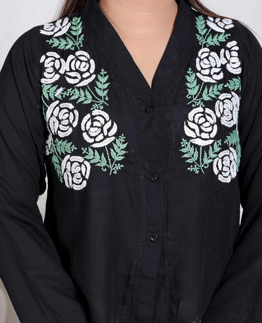 Cotton Chikankari Crop top