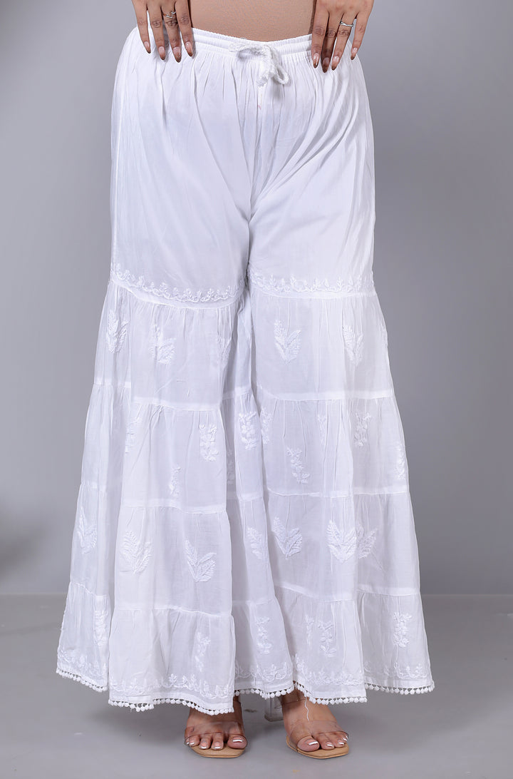 cotton chikankari garara