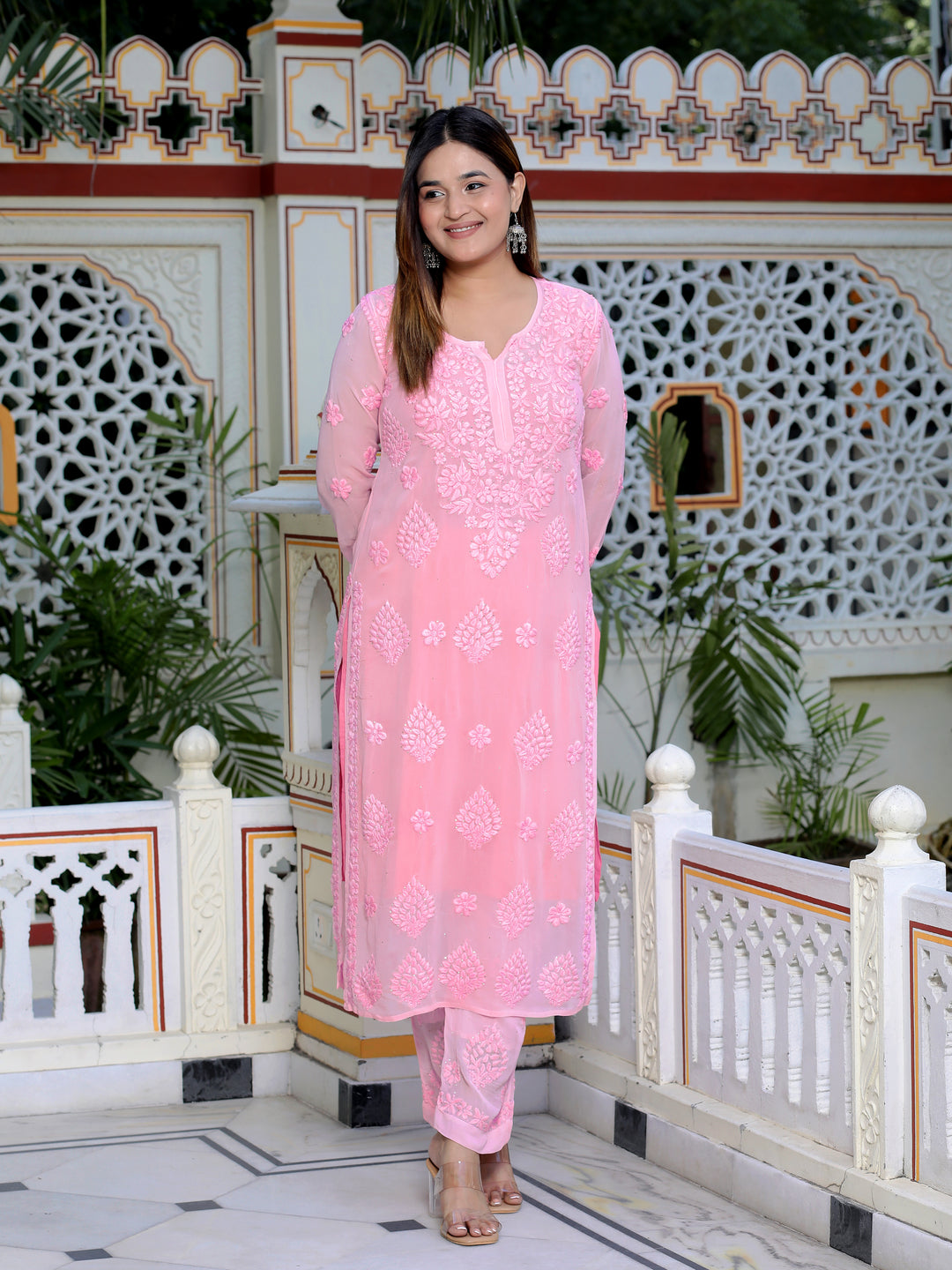 Haya Viscose Chikankari full set