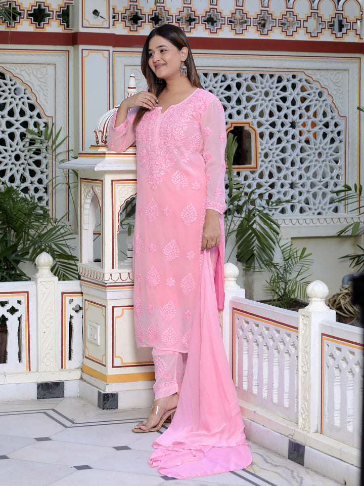 Haya Viscose Chikankari full set