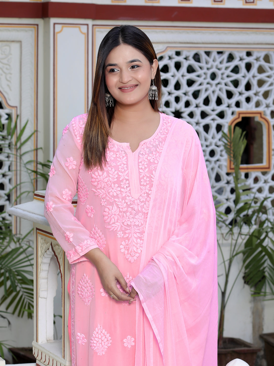 Haya Viscose Chikankari full set