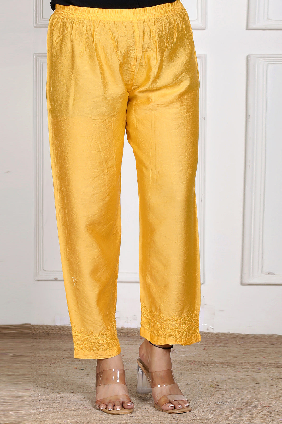 Shaina Chanderi Chikankari 3 Piece Set