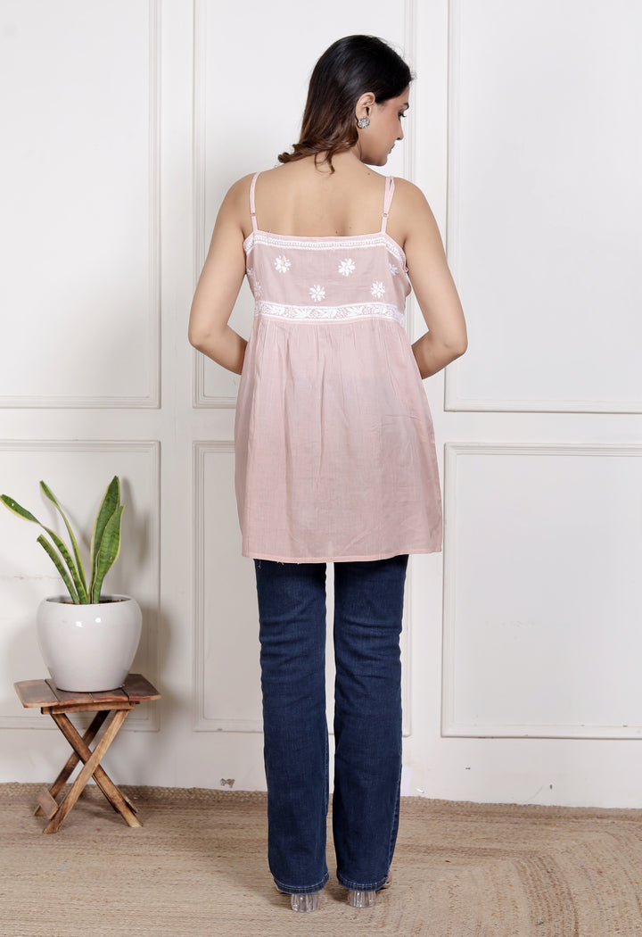 Geet Chikankari spaghetti top