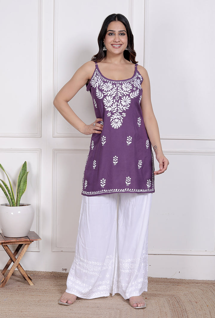 Gehna Cotton Chikankari Spaghetti kurti