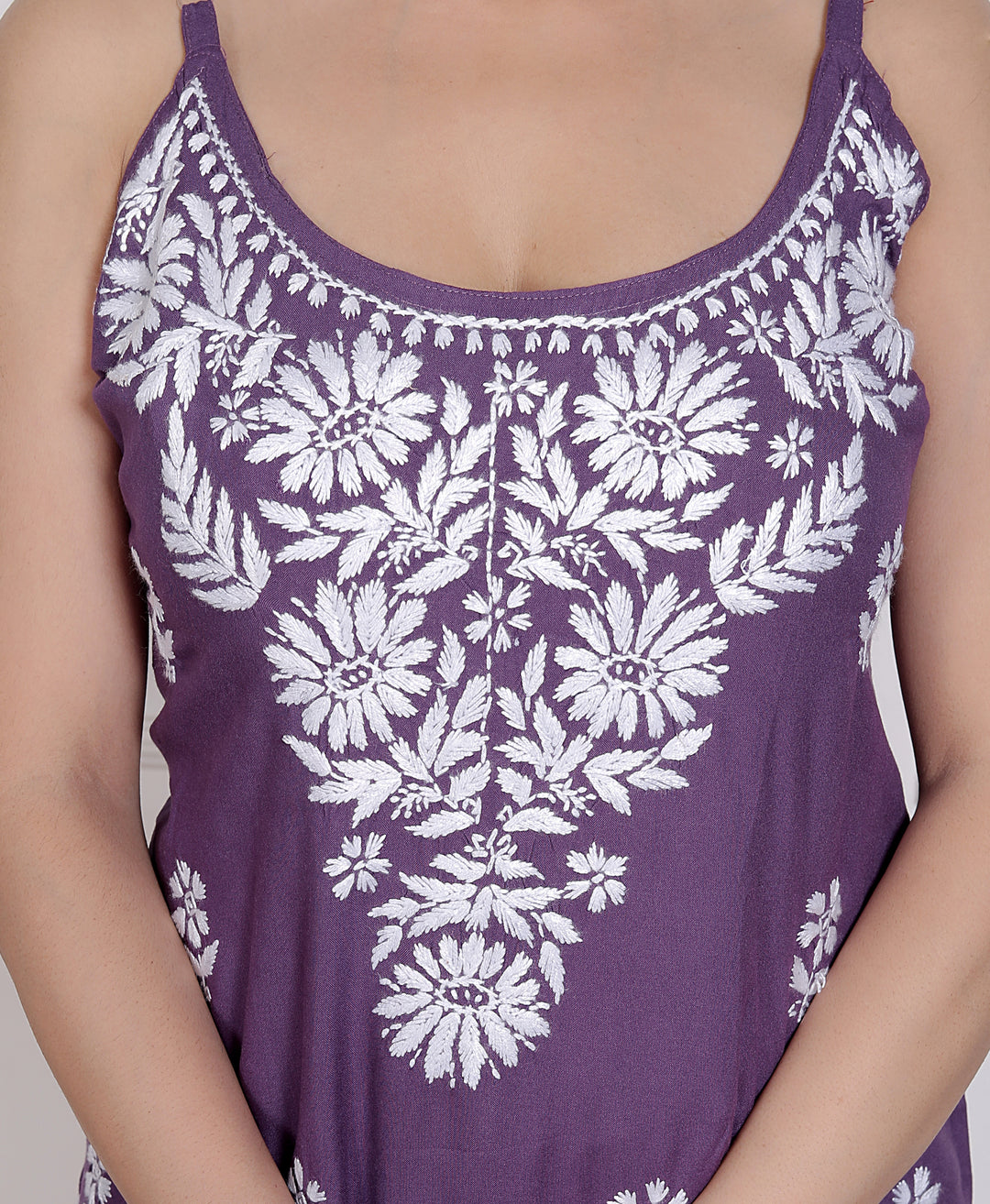 Gehna Cotton Chikankari Spaghetti kurti