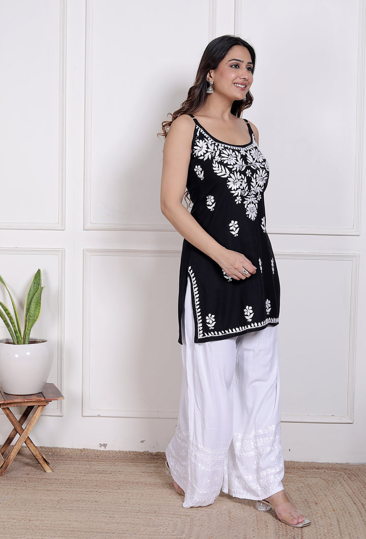 Gehna Cotton Chikankari Spaghetti kurti