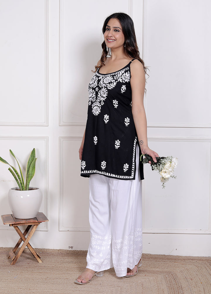 Gehna Cotton Chikankari Spaghetti kurti