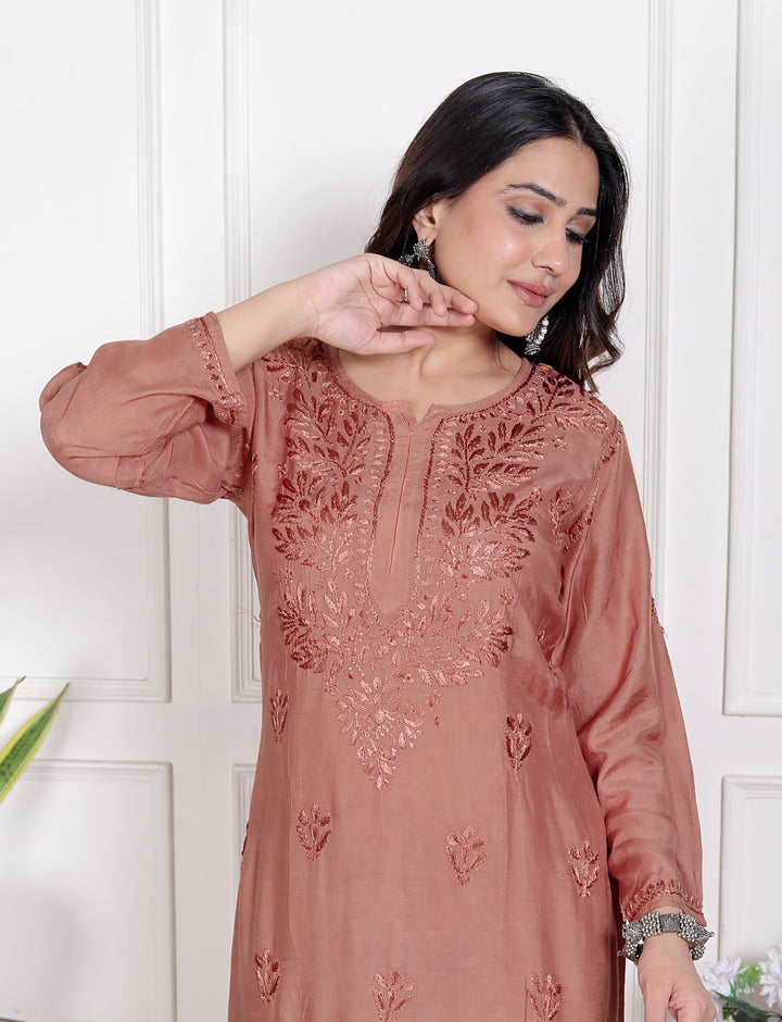 Heena Muslin Resham Co-ord Set