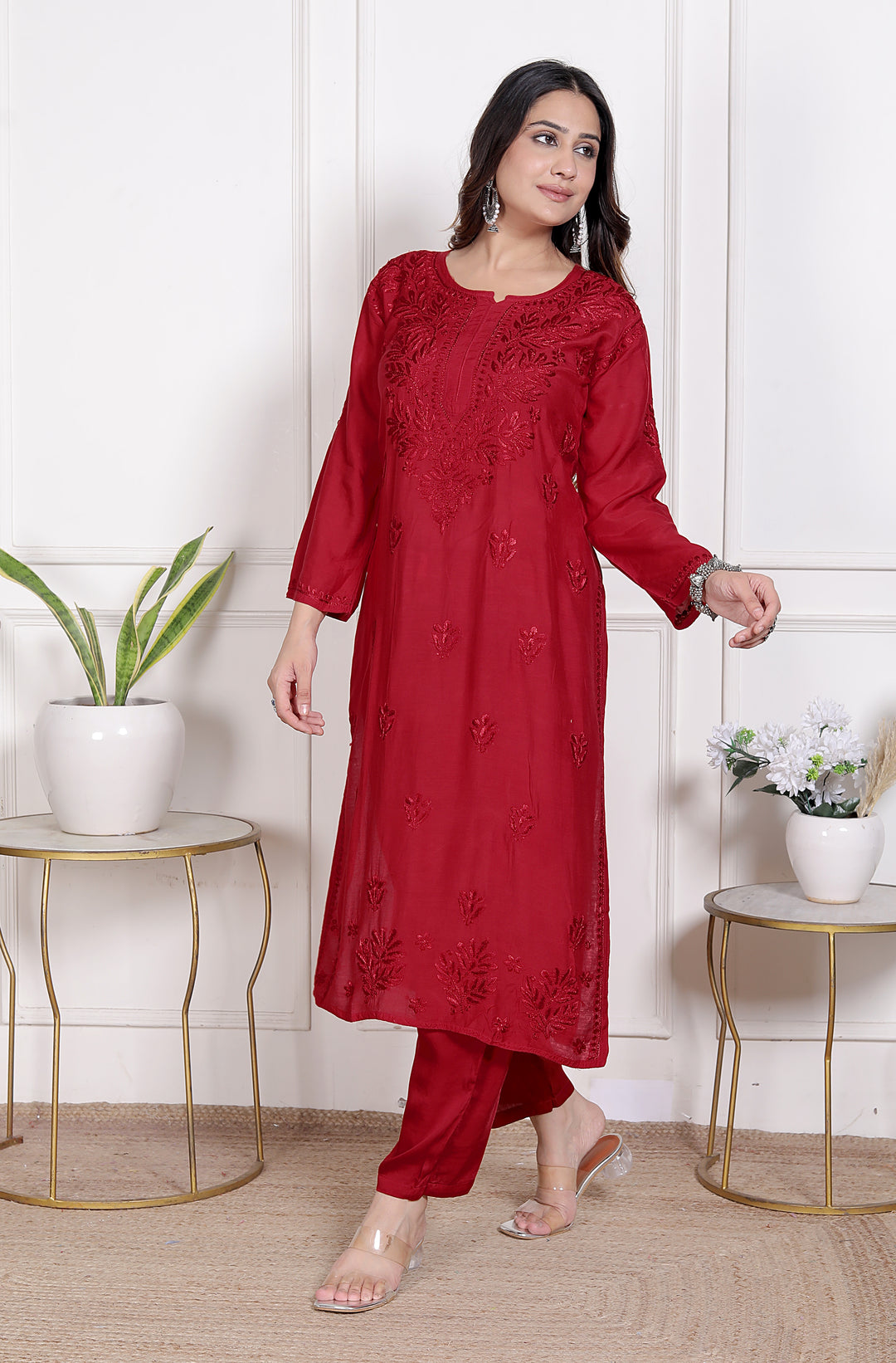 Heena Muslin Resham Co-ord Set