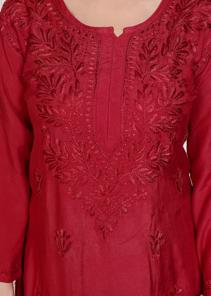 Heena Muslin Resham Co-ord Set