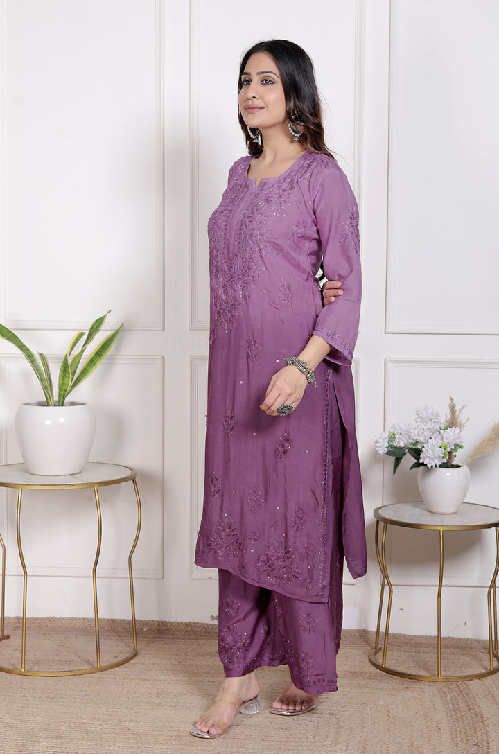 Jharna Muslin Mukaish Co-ord Set