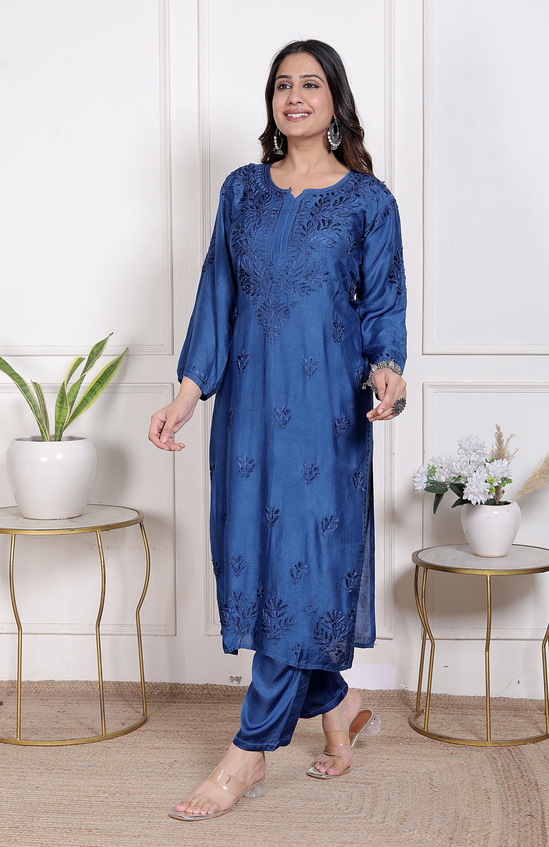 Heena Muslin Resham Co-ord Set