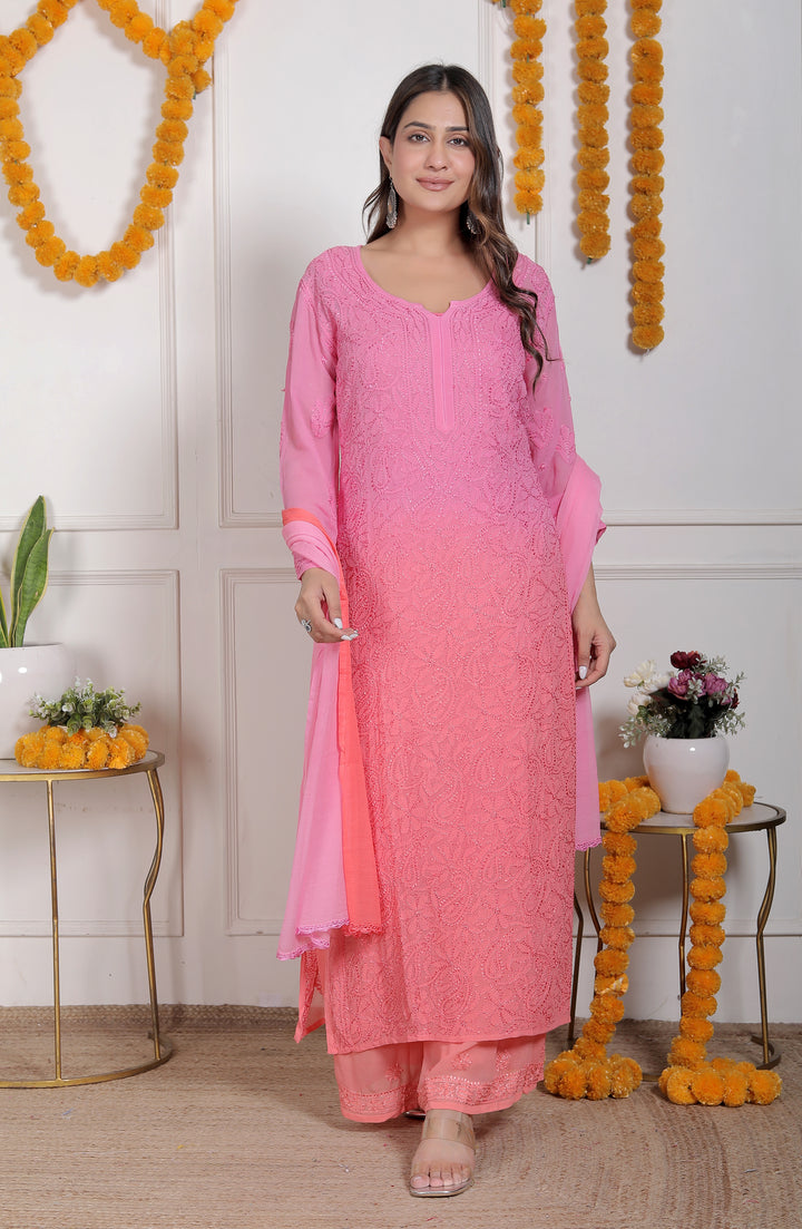 Shanaya Viscose Chikankari Full Set