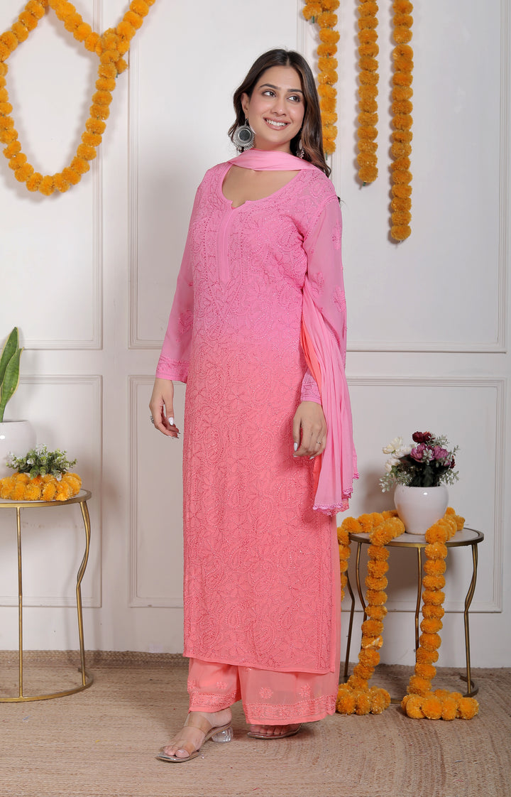 Shanaya Viscose Chikankari Full Set