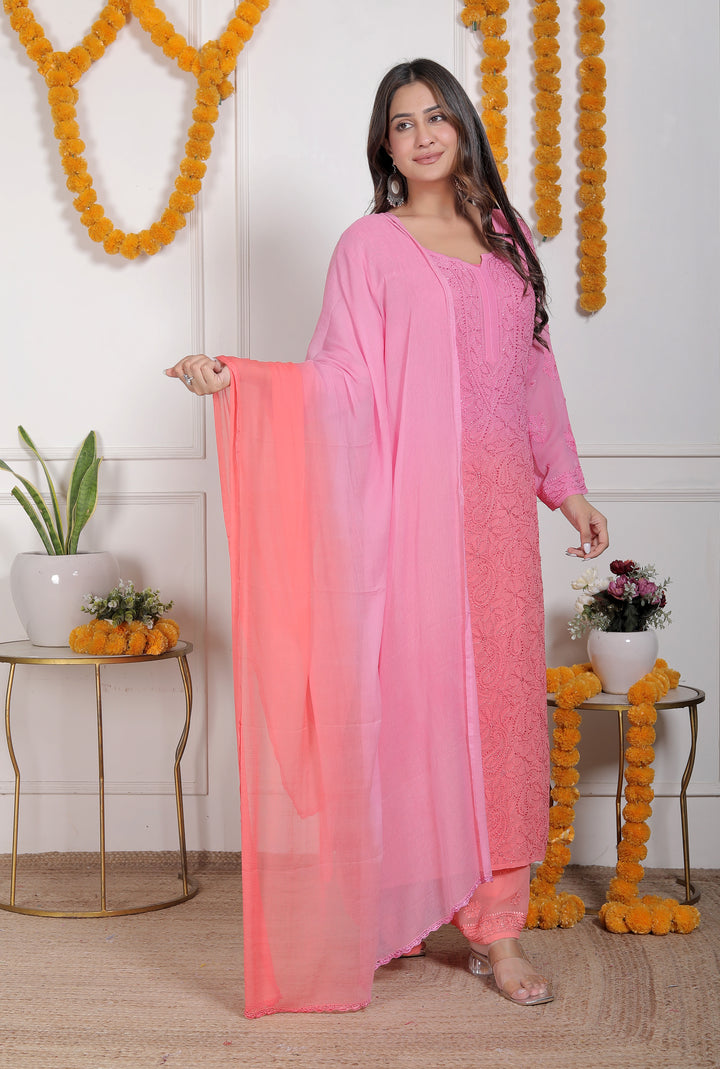 Shanaya Viscose Chikankari Full Set