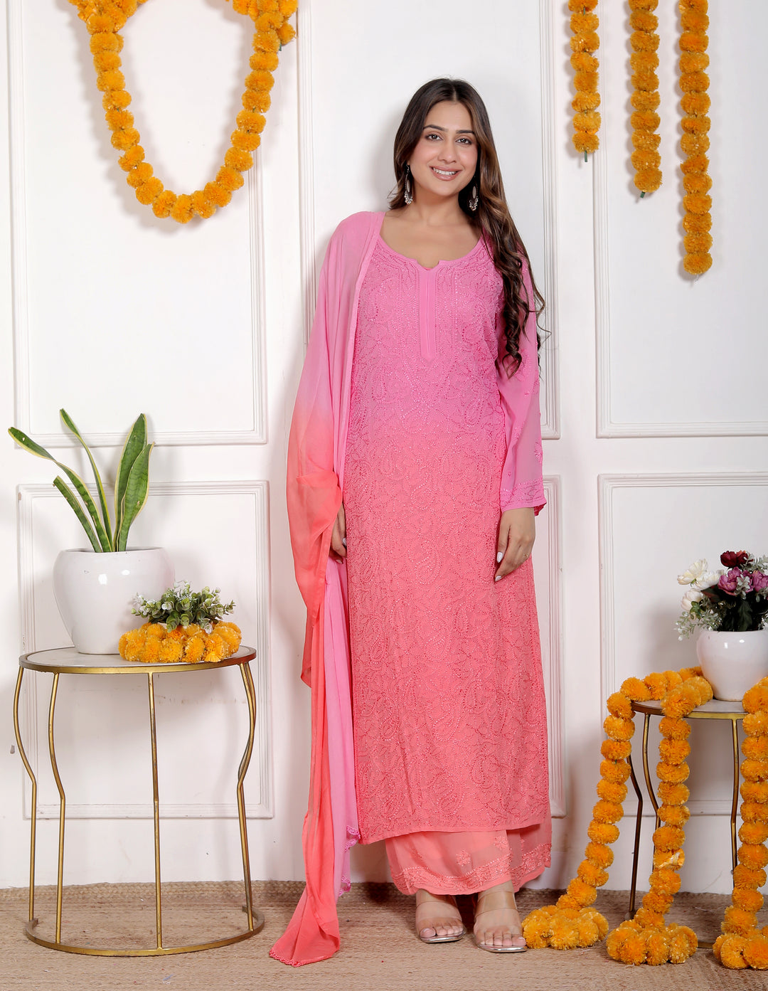 Shanaya Viscose Chikankari Full Set