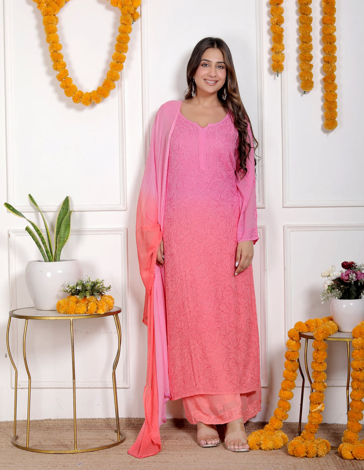 Shanaya Viscose Chikankari Full Set