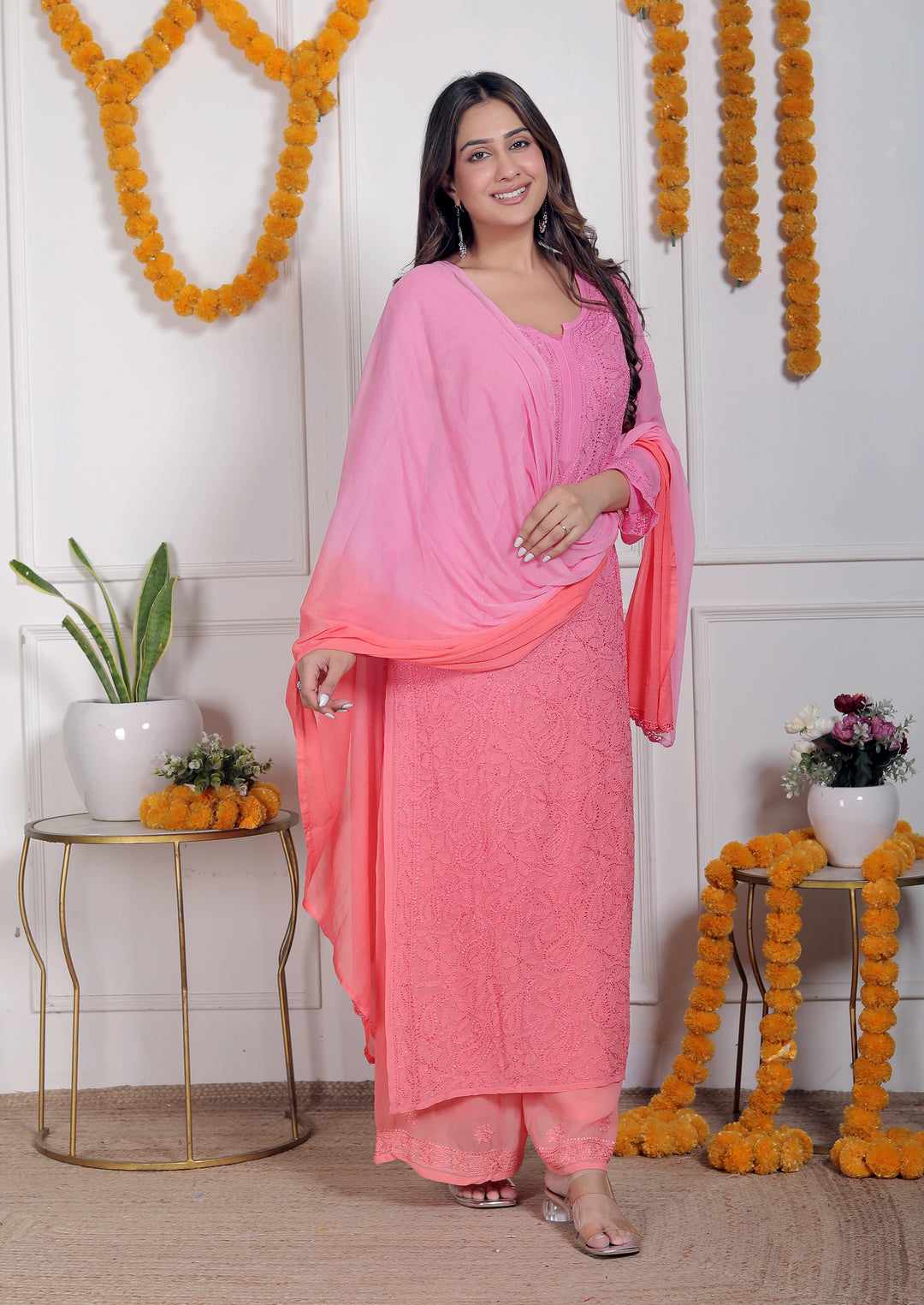 Shanaya Viscose Chikankari Full Set