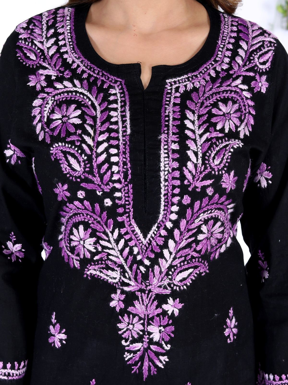Jannat Cotton Chikankari Long Kurti