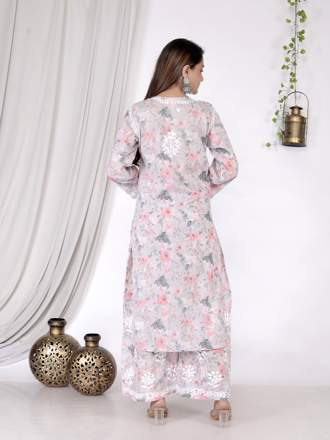 UMAIMA COTTON CHIKANKARI CO-ORD SET