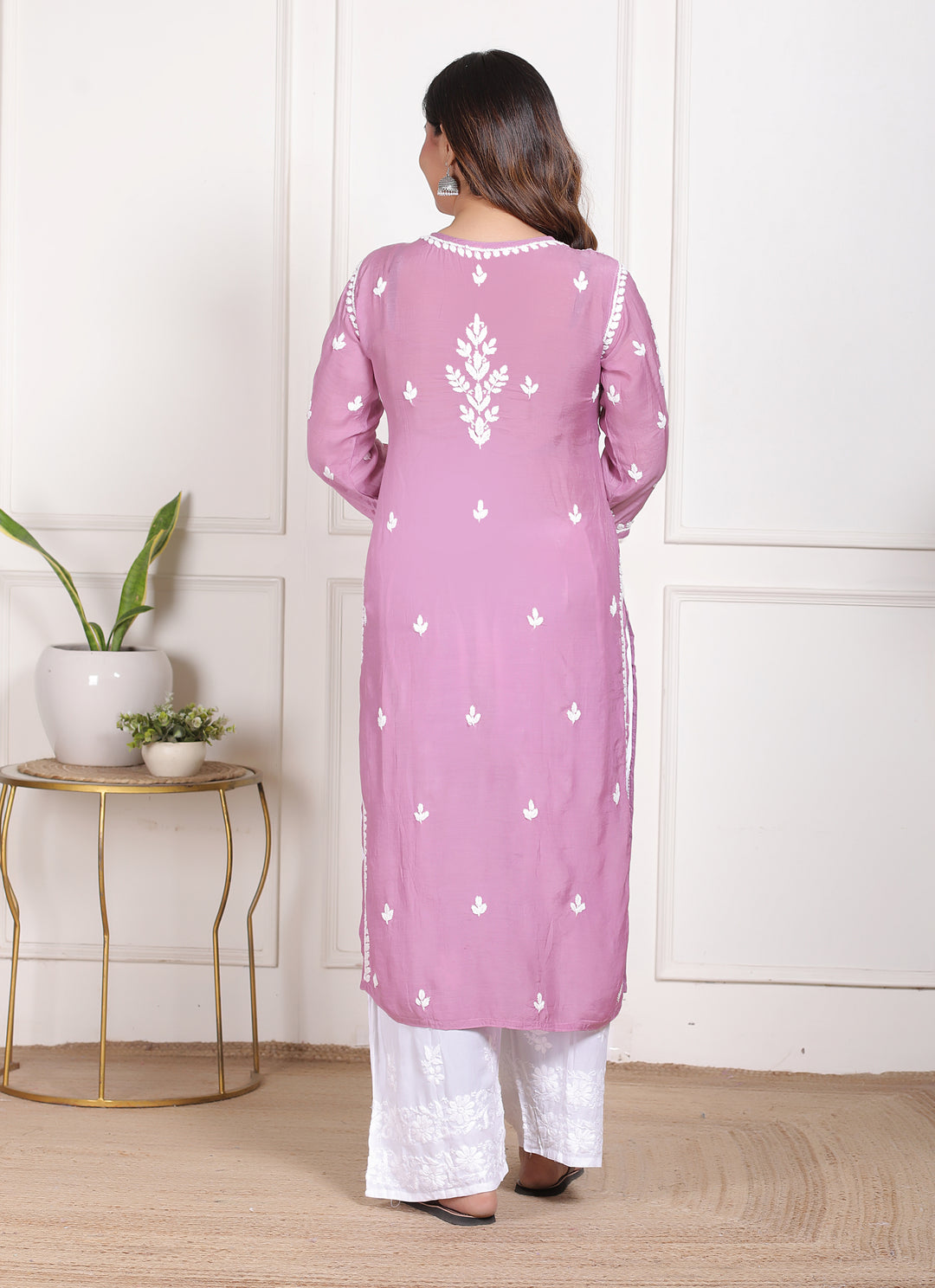 Samya Muslin Chikankari Long Kurti