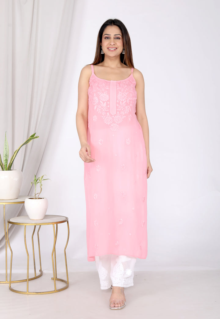 Asiya Georgette Spaghetti Long Kurti