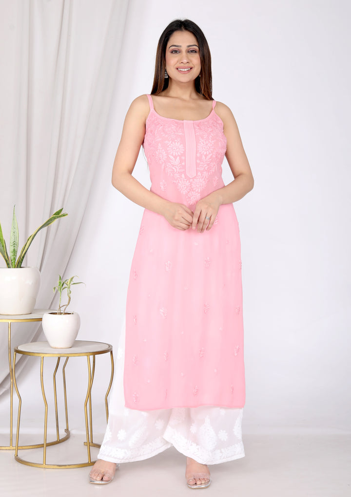 Asiya Georgette Spaghetti Long Kurti