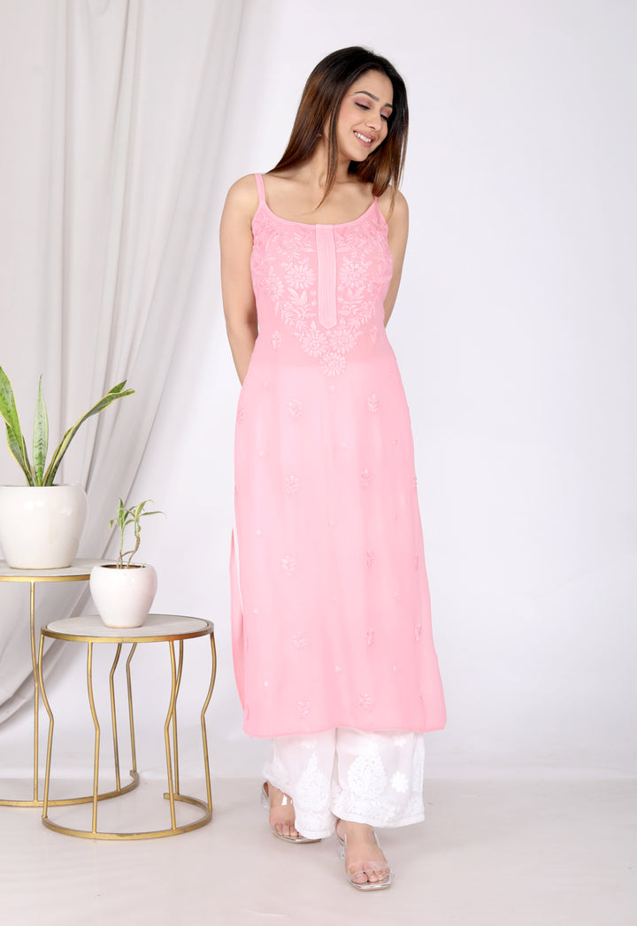 Asiya Georgette Spaghetti Long Kurti