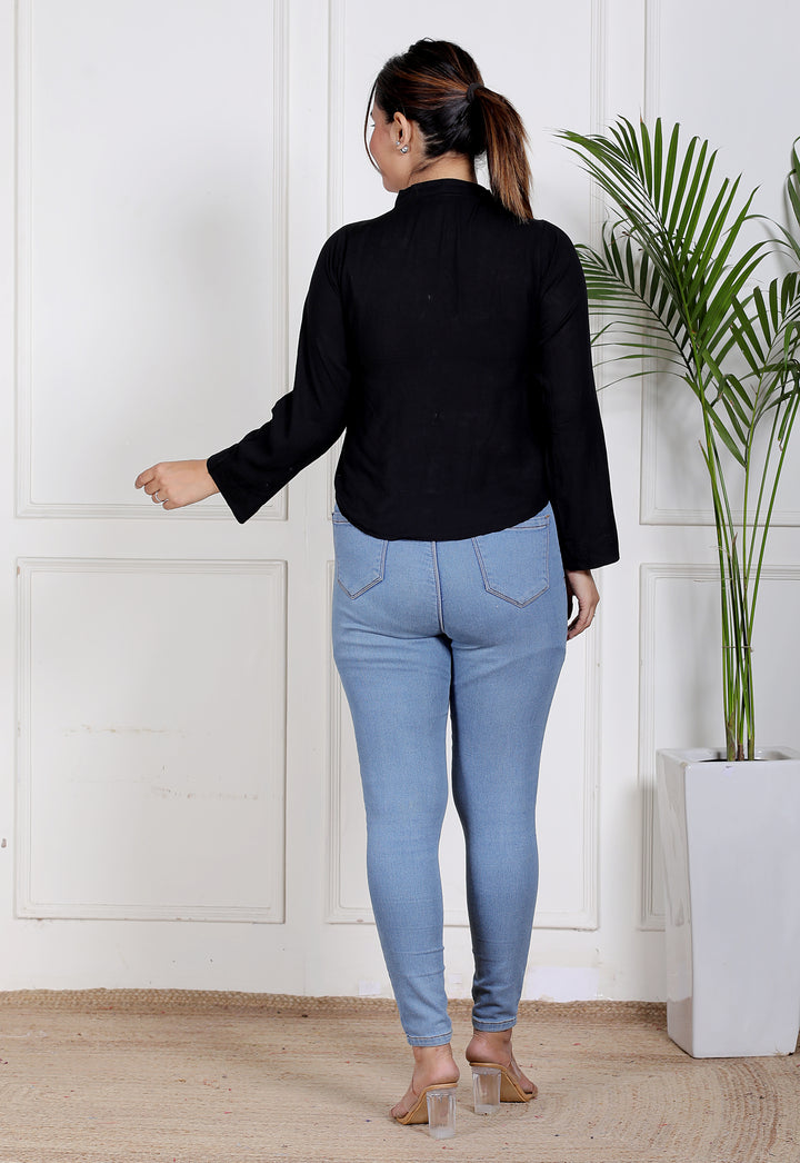 Cotton Chikankari Crop top