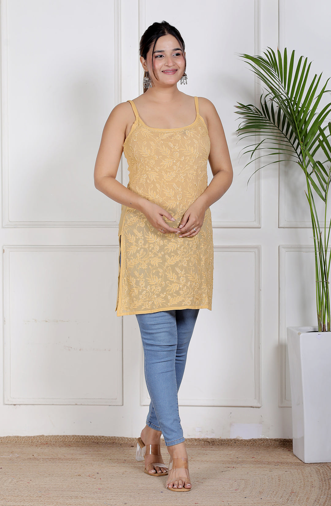 Mia Georgette Spaghetti Top