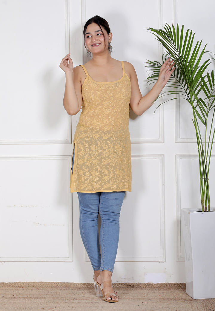 Mia Georgette Spaghetti Top