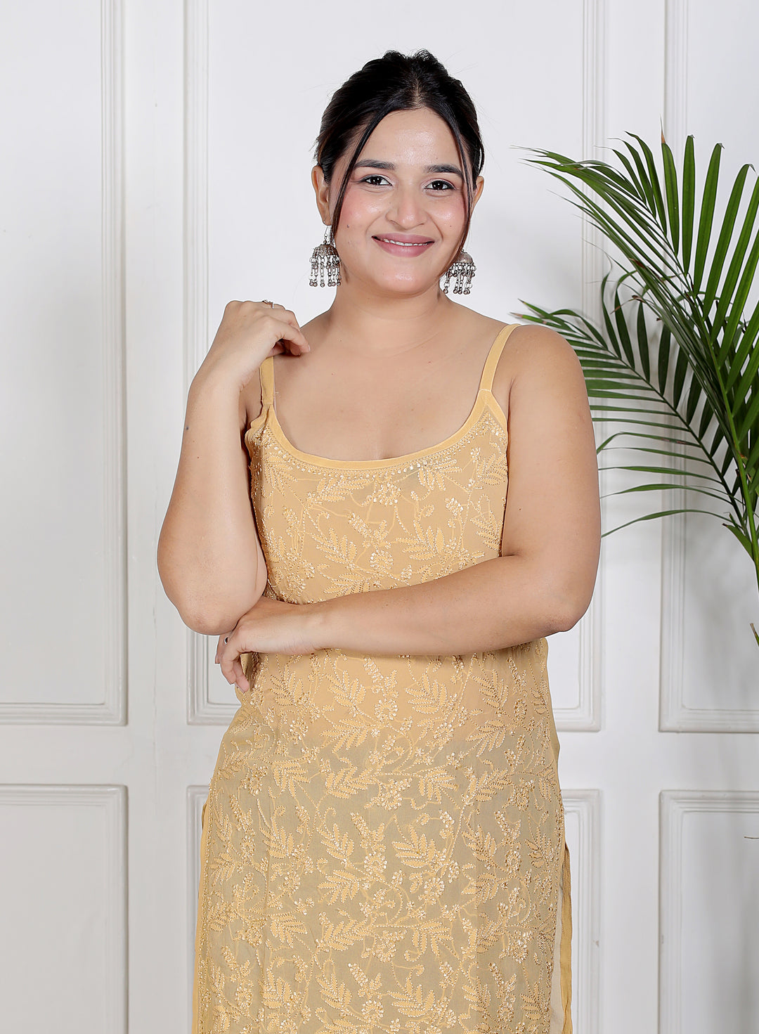 Mia Georgette Spaghetti Top
