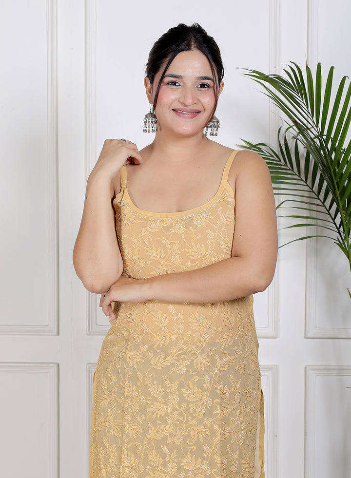 Mia Georgette Spaghetti Top
