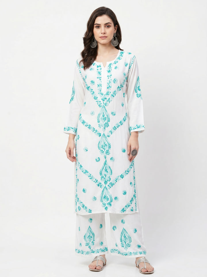 Ravina rayon Chikankari Co-ord set