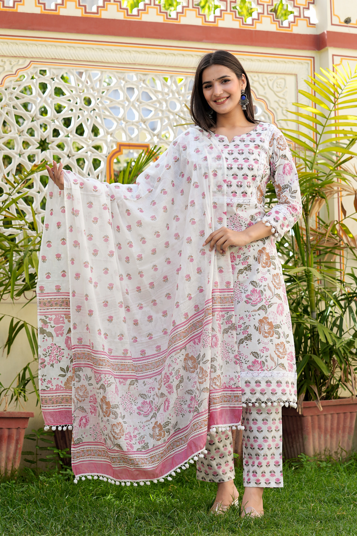 Kamini Cotton Printed Dupatta Set