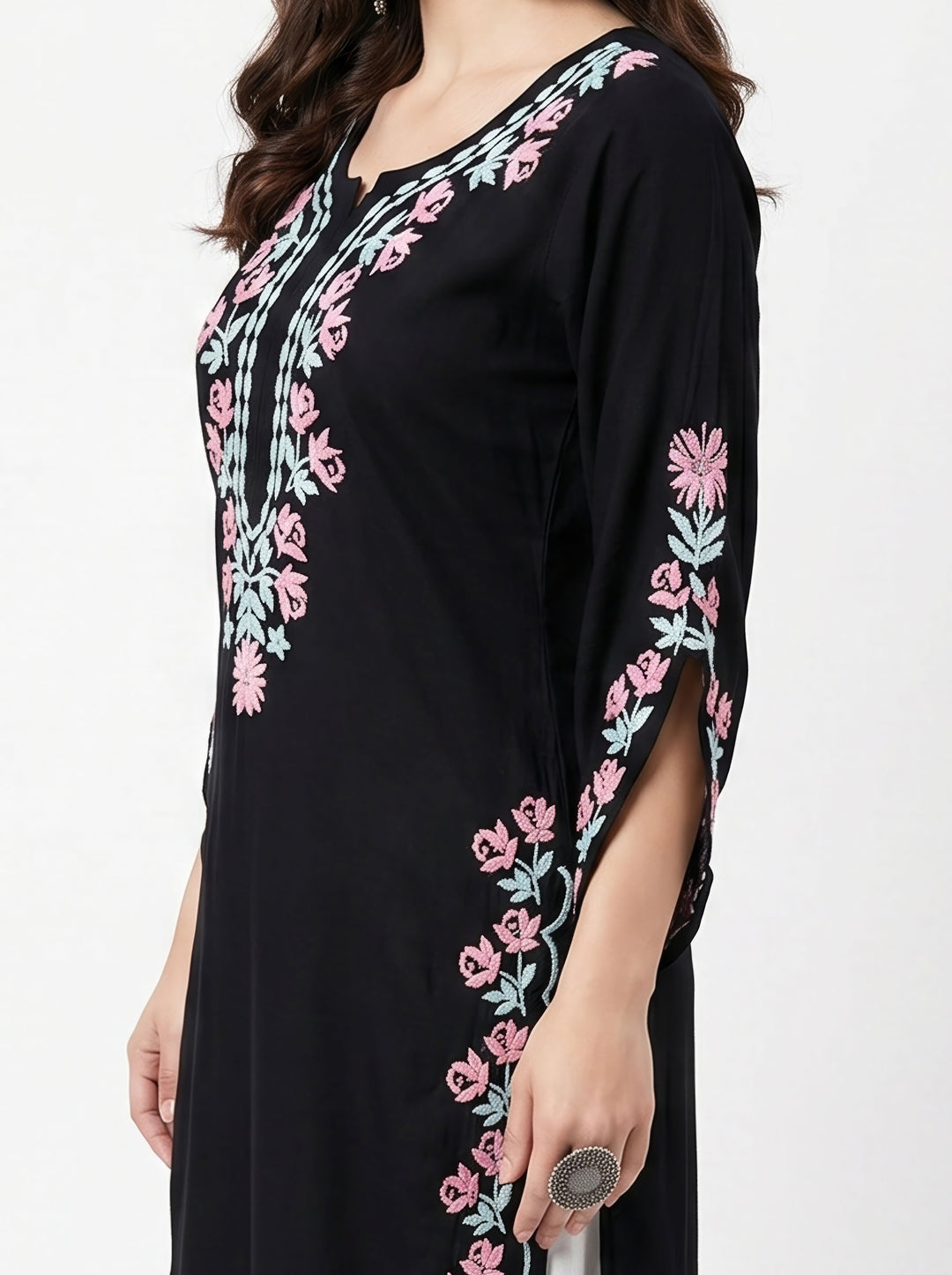 Delnaz Rayon Chikankari Kurti