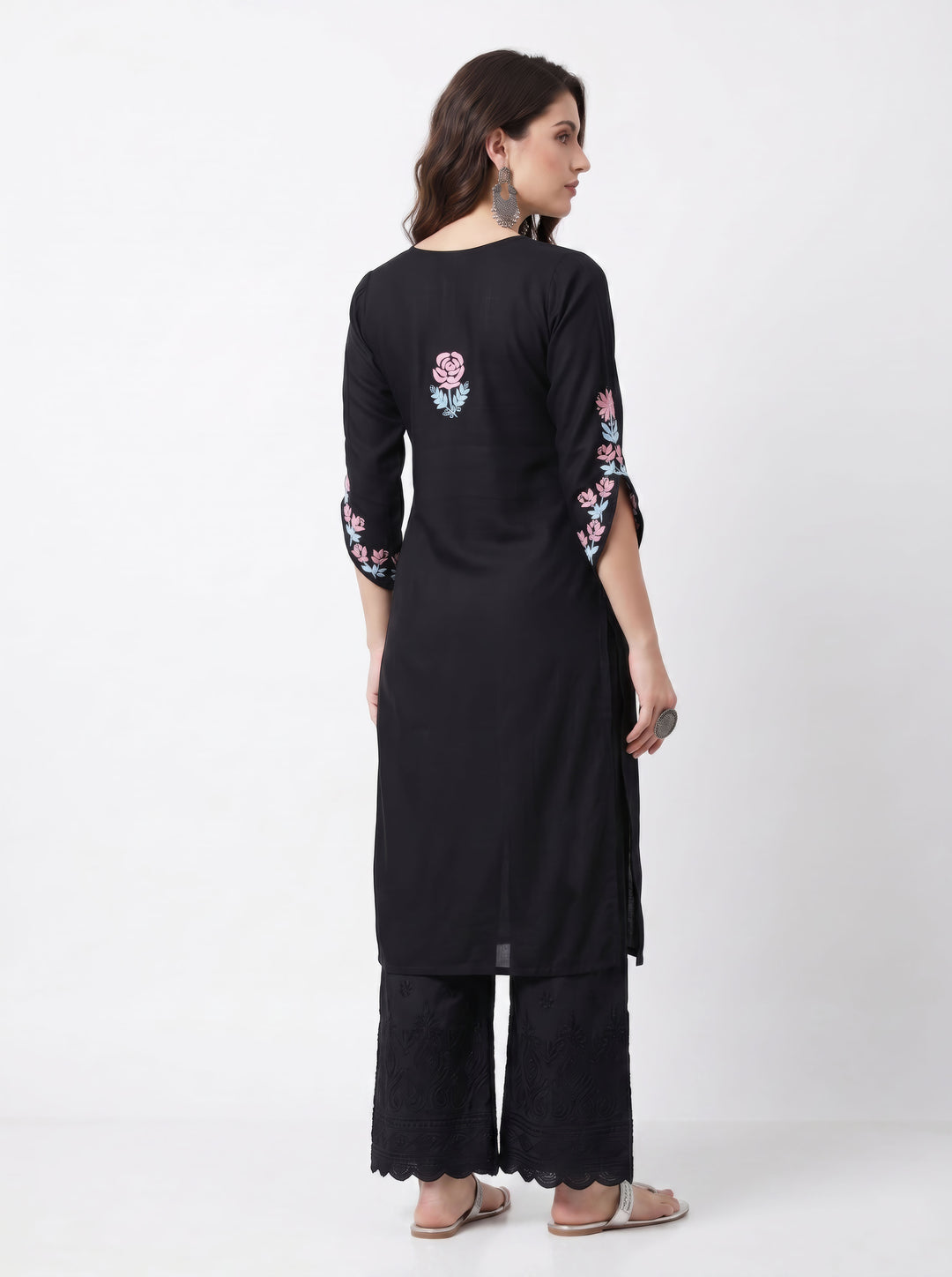 Delnaz Rayon Chikankari Kurti