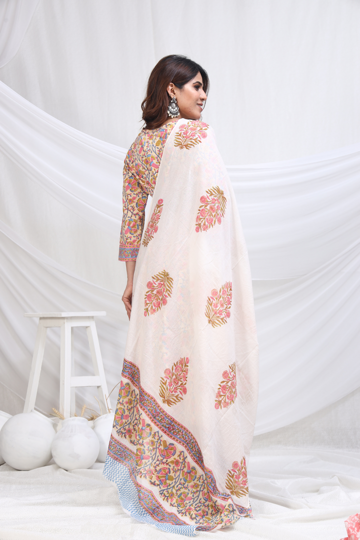 NISHA COTTON PRINTED DUPATTA SET