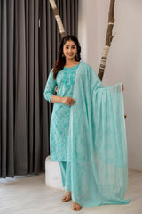 Aabha Cotton Printed Dupatta Set