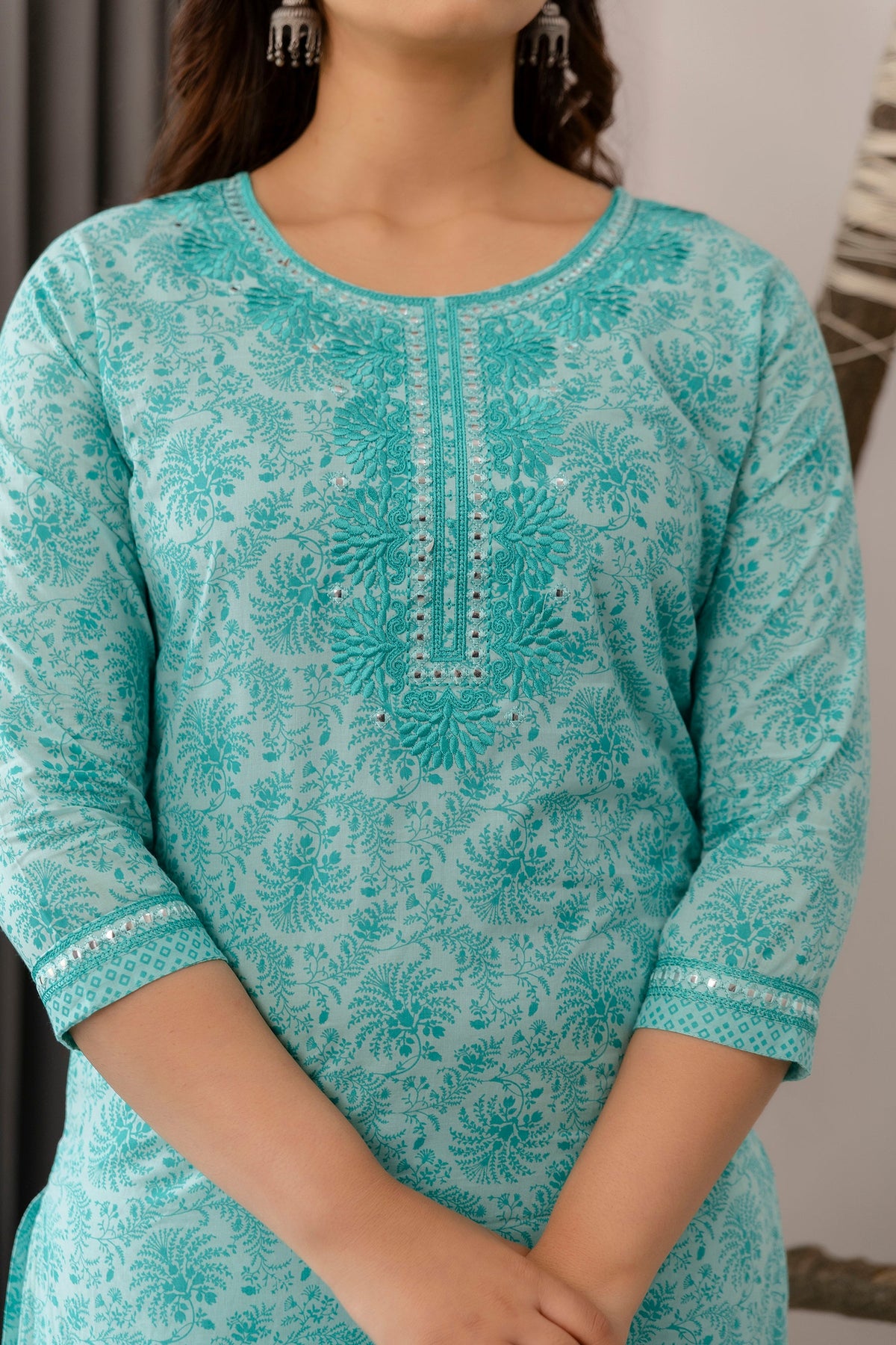 Aabha Cotton Printed Dupatta Set