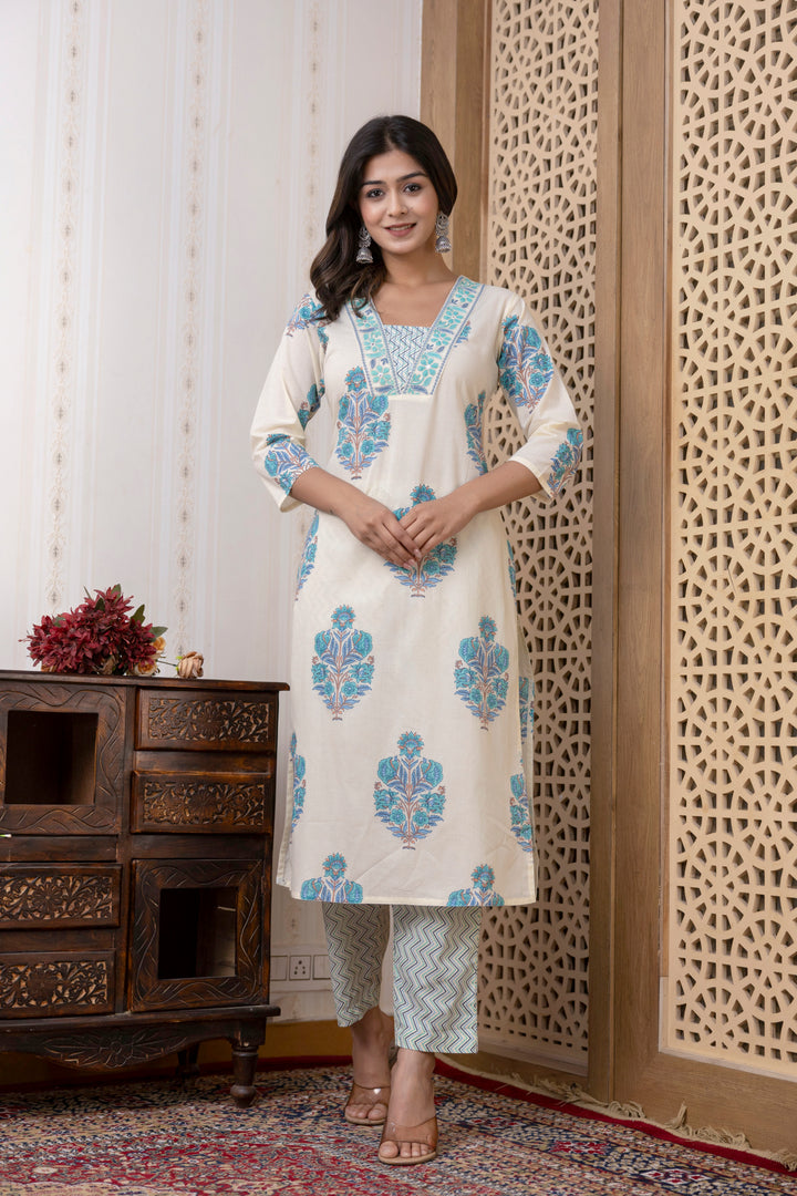 SHAINA COTTON PRINTED DUPATTA SET