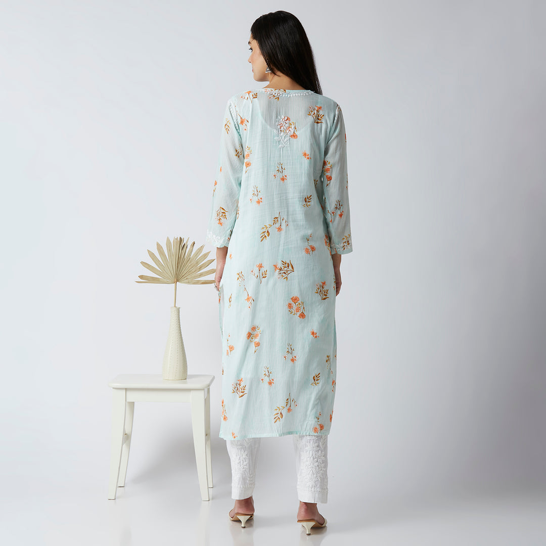 MAHIRA MUL COTTON PRINTED LONG KURTI