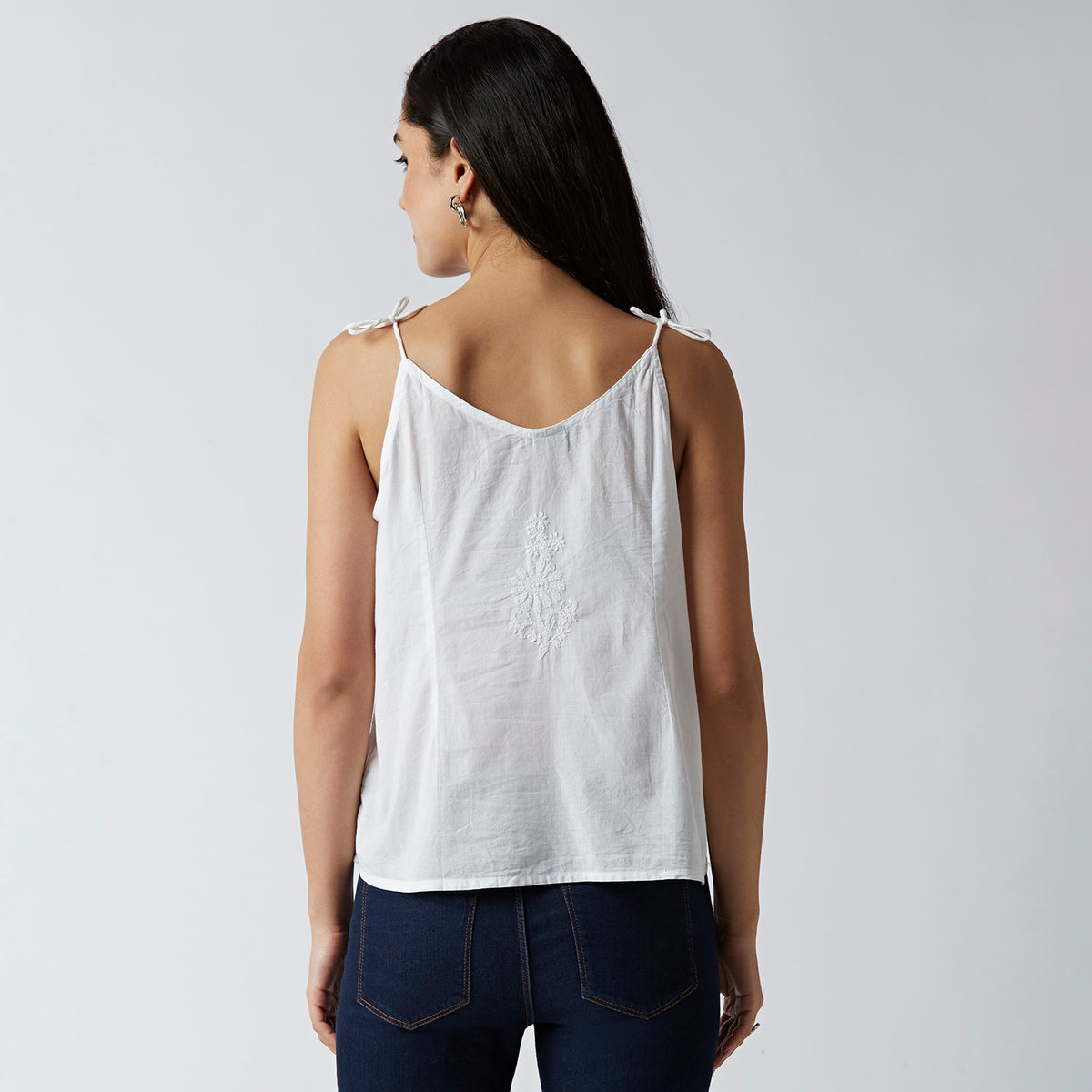 Genz Cute Chikankari Short Top