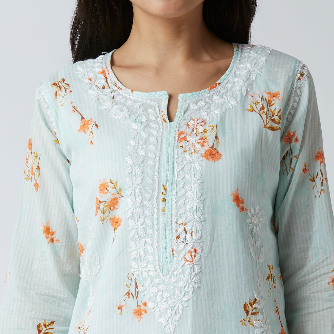 MAHIRA MUL COTTON PRINTED LONG KURTI