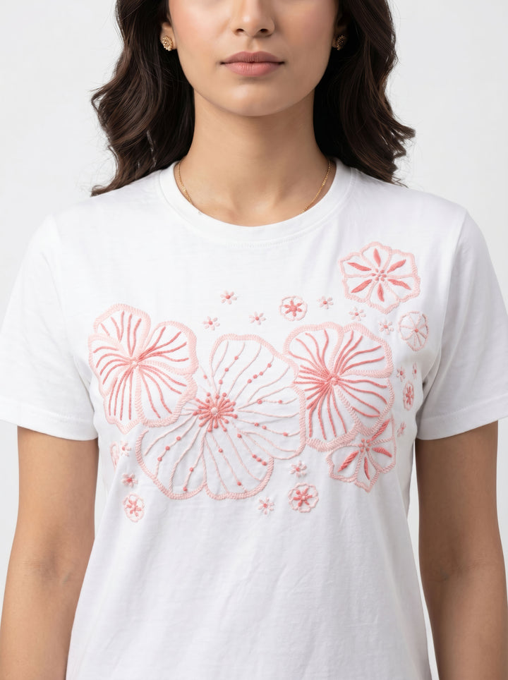 Suzzane Chikankari T shirt
